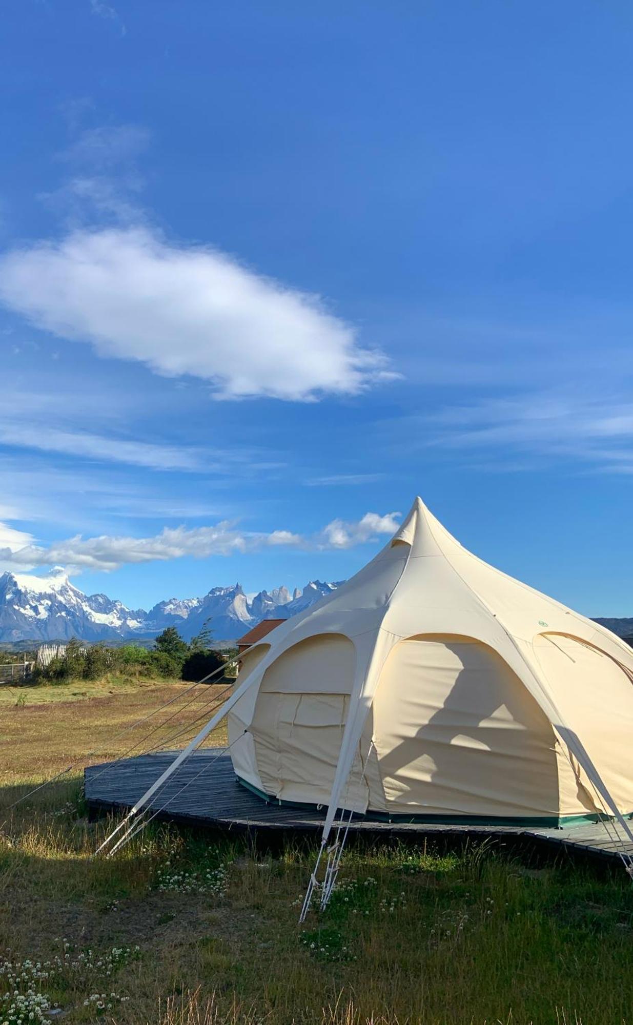 Chilenativo Riverside Camp Torres del Paine National Park المظهر الخارجي الصورة